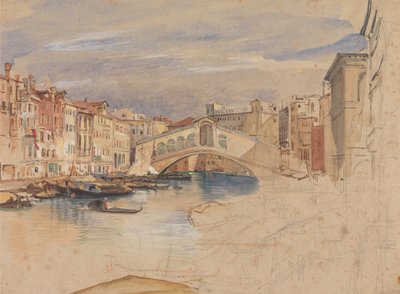 Venedig - Der Große Kanal und Rialto von John Frederick Lewis